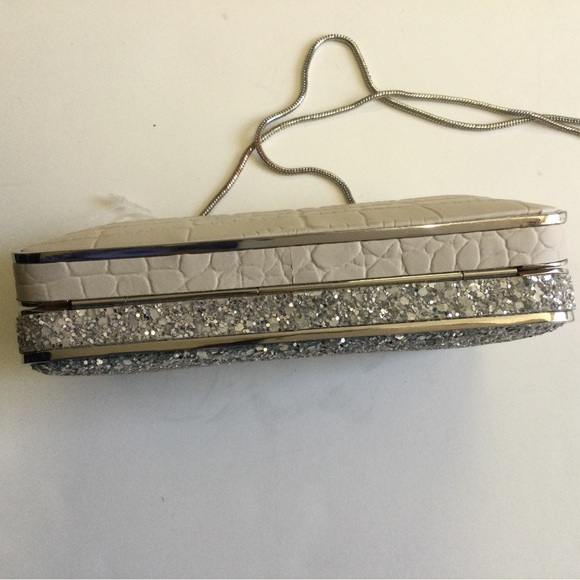 Henri Bendel Glitter Croc Embossed Clutch - Picture 7 of 11